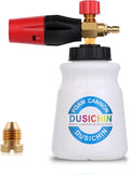Foam Cannon Snow Foam Car Washer 4000 PSI Pressure, Wide Neck Adjustable Nozzle 1L Container Additional 1.04mm