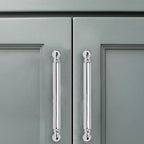 10 Pack 5 Inch Hole Center Vibrant Polished Chrome Cabinet pulls Heavy-Duty Solid Cabinet Handle Hardware Suitable