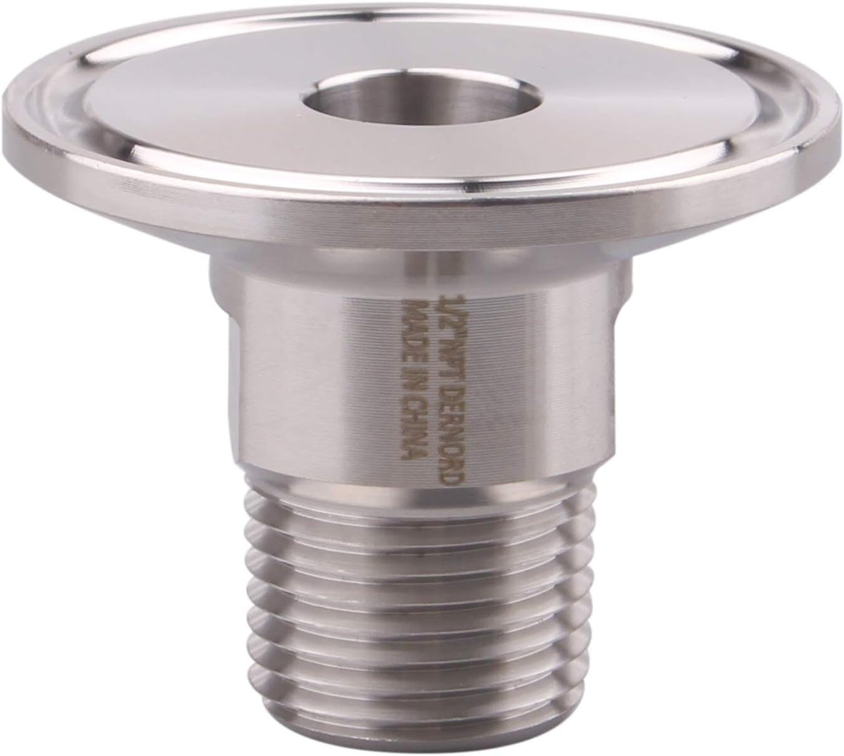 DERNORD 1.5 Inch Sanitary Tri Clamp to 1/2" Male Tri Clover