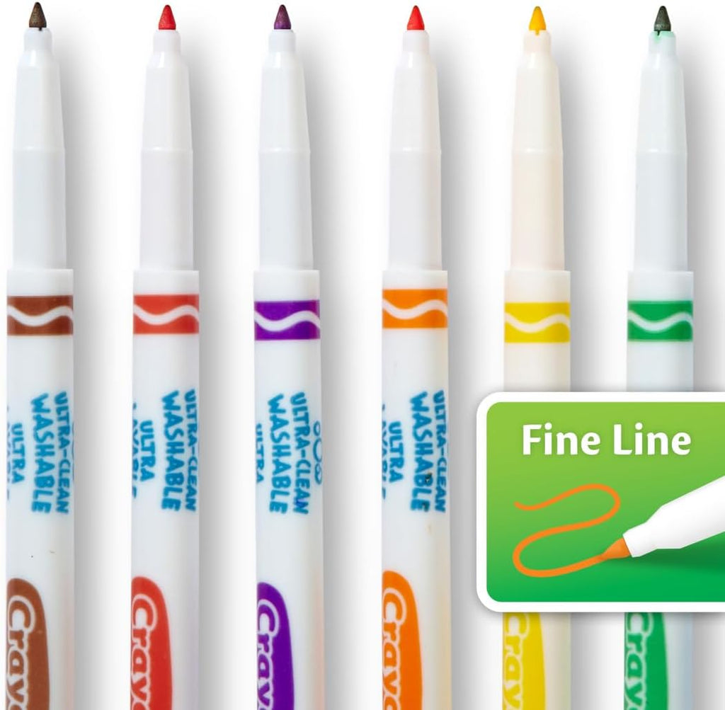 Ultra Clean Fine Tip Washable Markers 40ct, Kids School Supplies