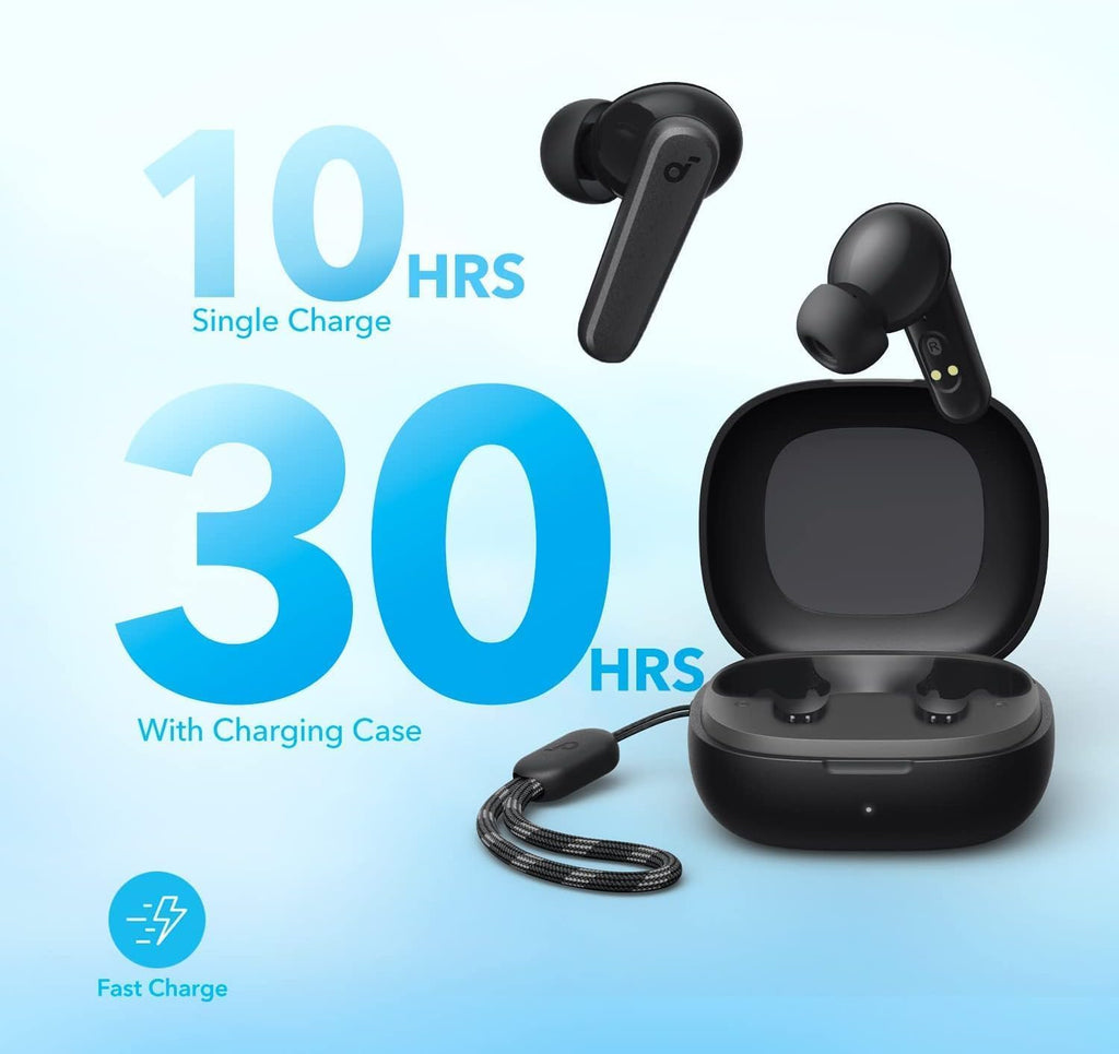 by Anker P20i True Wireless Earbuds, 10mm Drivers with Big Bass, Bluetooth 5.3, 30H Long Playtime, Water-Resistant, 2
