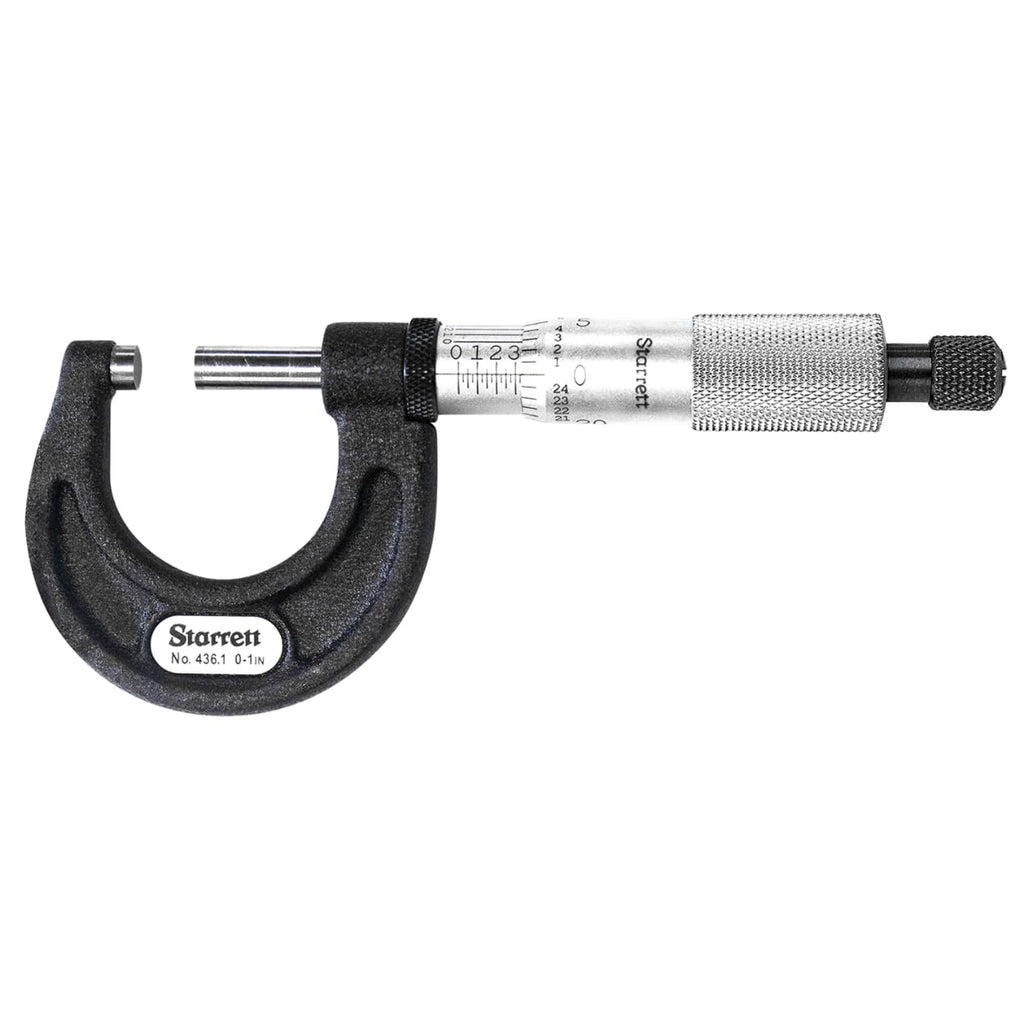 Starrett Outside Digital Micrometer, 0-1" Range, .0001" Graduation