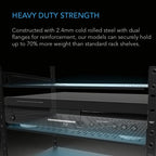 AC Infinity Vented Rack Shelf 1U, 6" Deep for 19" Server & AV Racks
