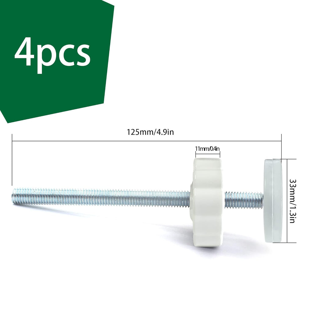 8MM Pressure Gates Threaded Spindle Rods, Baby Gates Accessory Screw Bolts Kit Fit for All Pressure Mounted Walk Thru