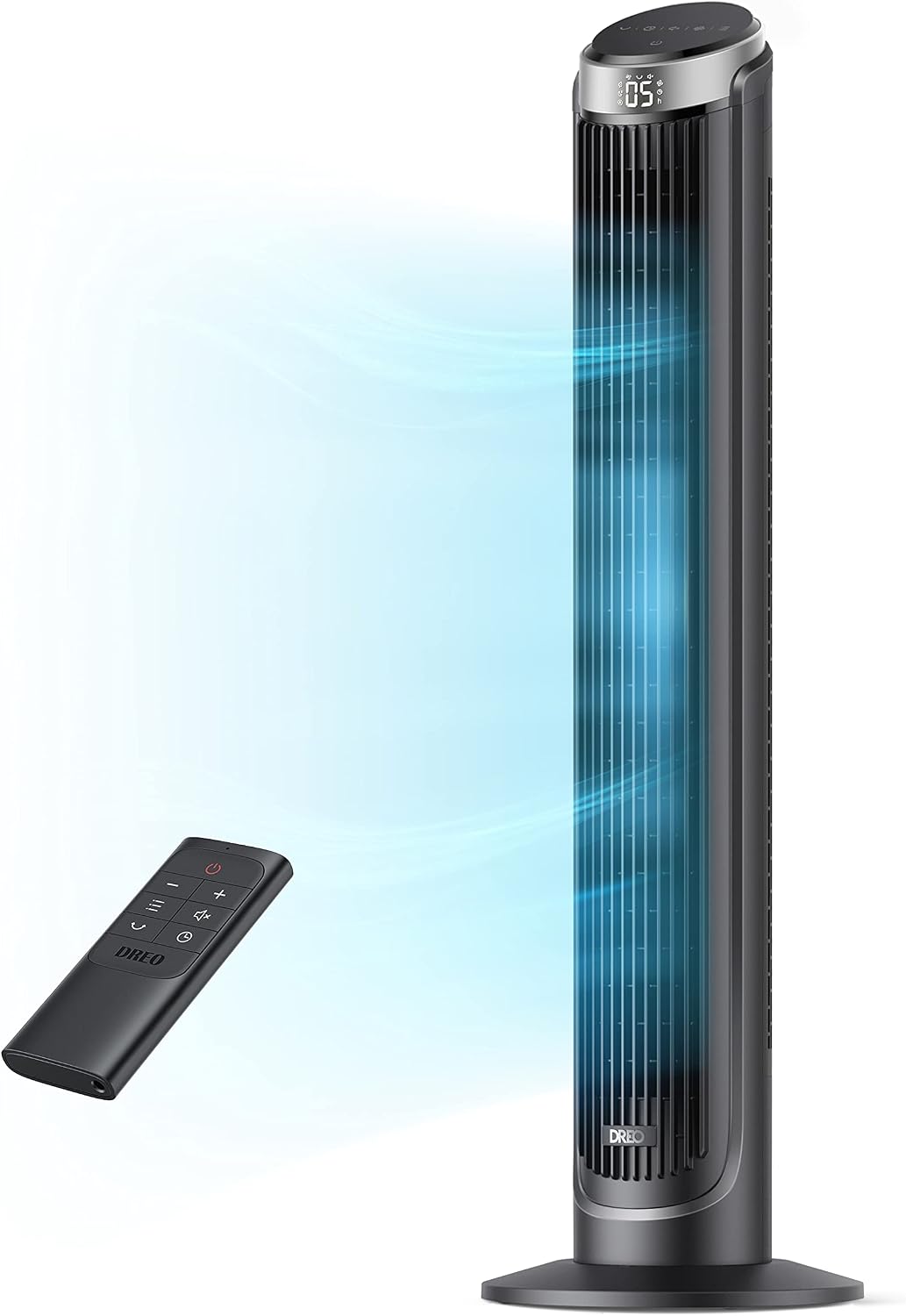 Tower Fan for Bedroom, 90° Oscillating Fans that Blow Cold Air | 26 ft/s Powerful Airflow, 28dB Quiet Fan, 5 Speeds
