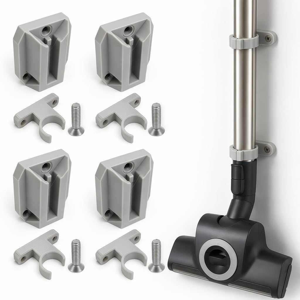 4-Pack Wall Mount Brackets Compatible with Miele Vacuum Cleaners