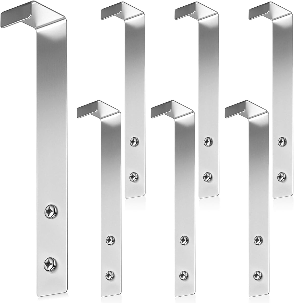 6 Pcs Speed Rail Hanger Straps Stainless Steel with Screws and Nut