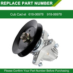 918-06978 618-06978 Spindle for Cub Cadet 54 Inch Deck 2Pack Not S‑shaft