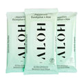 ALŌH Peppermint Eucalyptus + Aloe Hand Sanitizer Wipes, Travel Size | Clean Hands, Clear Mind, On The Go for Kids and