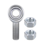 Kozelo CM12 Rod End Joint Bearing - [3/4" Bore, 3/4-16 UNF Right Hand Thread] Male Rod End with Jam Nuts, 45# Carbon Steel