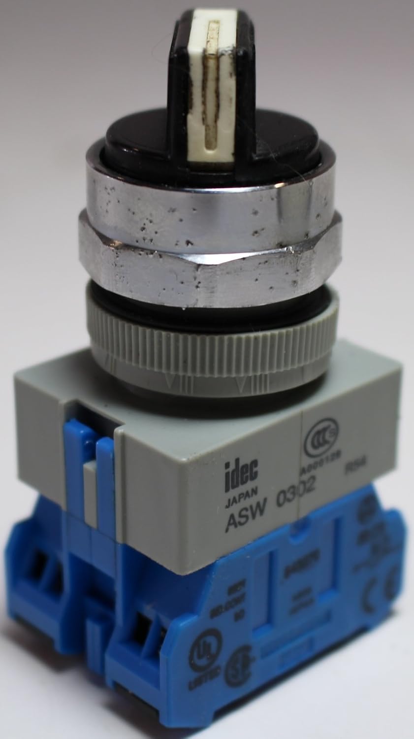 IDEC ASW320 SWITCH, SELECTOR, DPDT-2NO, 10A, 600V
