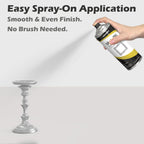 Metallic Spray Paint, Silver - Fast-Drying Finish for DIY Crafts, Models, Furnitures & Home Decor, Covers Plastic