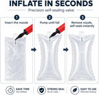 Air Pillows for Shipping with Manual Hand Pump, 100 Count Inflatable Packing Pillows, Void Fill Cushioning for