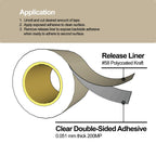 467MP Adhesive Transfer Tape Roll - Double Sided - 6 in x 15 ft