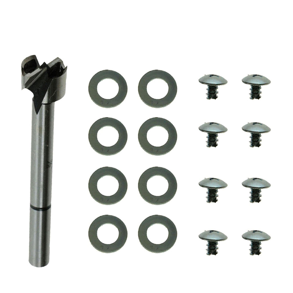 TRQ Rear Inside Beige & Chrome Door Handle Kit Passenger Right
