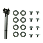 TRQ Rear Inside Beige & Chrome Door Handle Kit Passenger Right