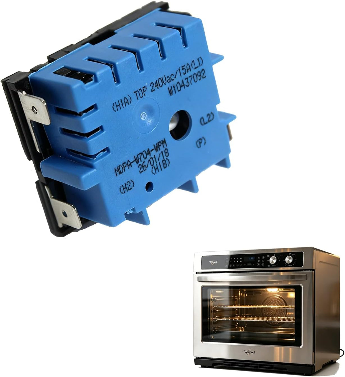 W10857622 W10437092 PS11731368 Electric Range Infinite Control Switch Replace for Whirlpool Models Including Maytag KitchenAid Jenn-Air And Kenmore/Sears Replace MDPA-W704-UNM AP5989899 4383881