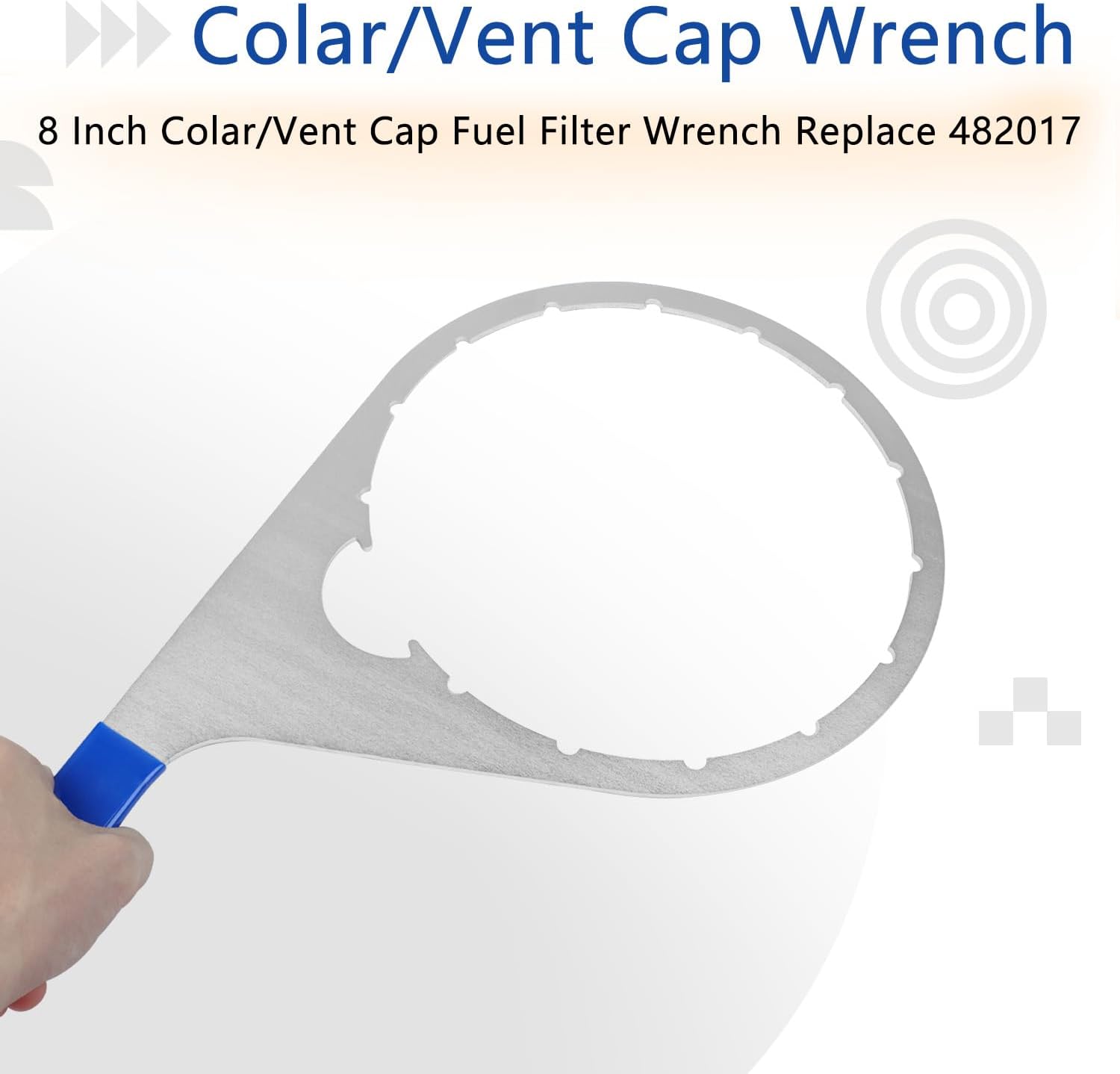 6 & 8 Inch Colar/Vent Cap Fuel Filter Wrench for 380134 382 & 482 483 782 | Removal Tools for Davco Fuel Water