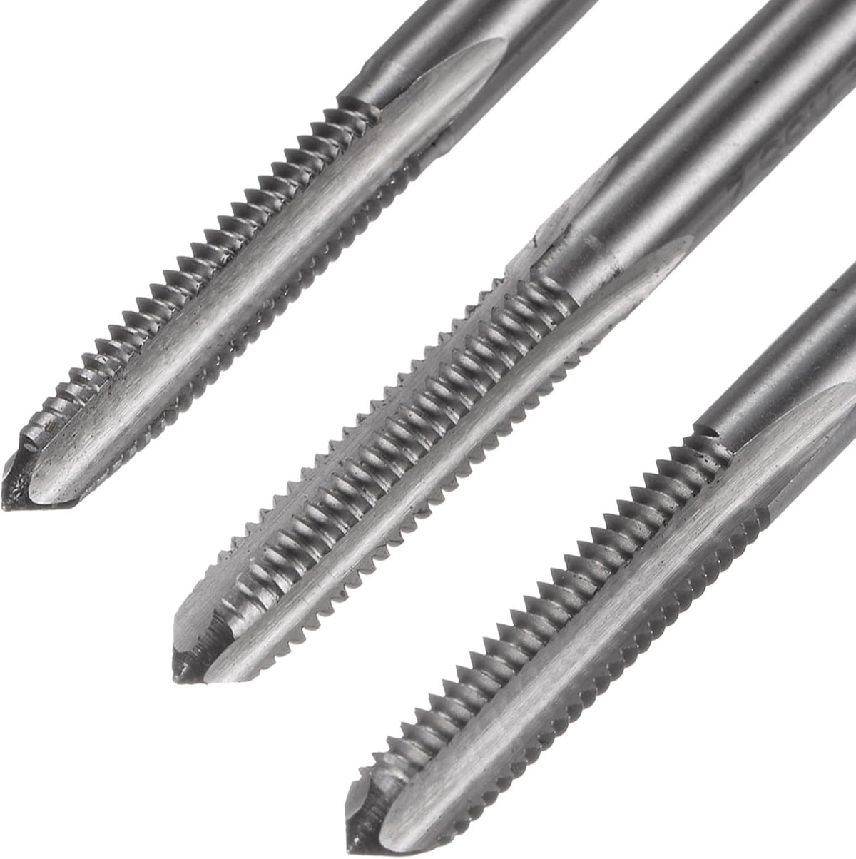 uxcell 3pcs Metric Hand Tap Set, M6 x 1 Taper/Plug/Bottom Thread Screw Taps, High Speed Steel Hand Threading Tapping Tool Kit