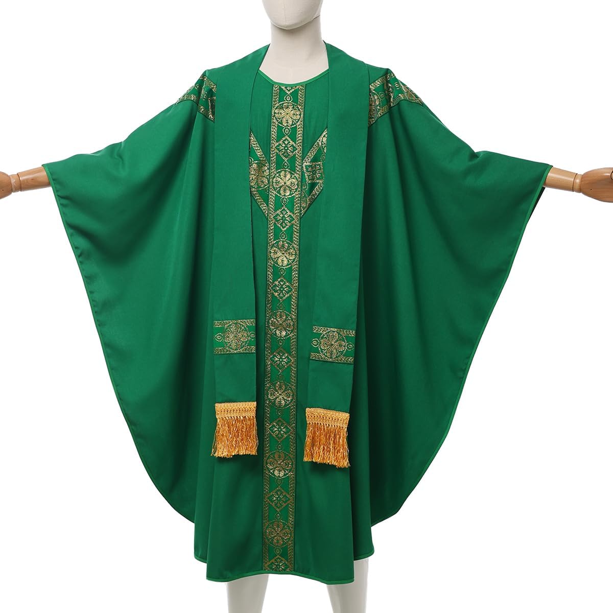 Catholic Priest Chasuble Church Mass Vestment Robe with Stole