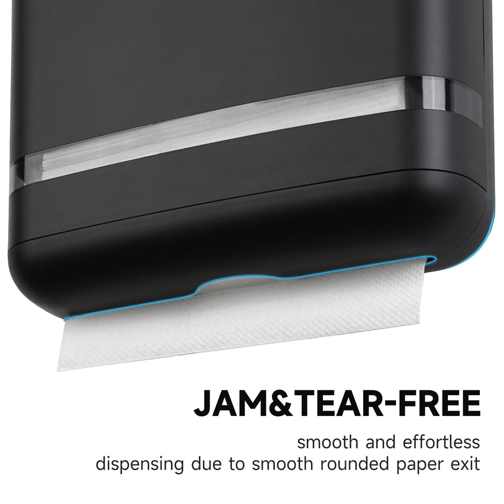 400-Sheet Multifold Paper Towel Dispenser,Screw Mounting,Black AK5301