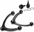 Front Upper Control Arms + Lower Ball Joints Suspension kit Replacement for 2007-2013 Chevy Silverado Tahoe Avalanche Suburban GMC Sierra Yukon XL Cadillac Escalade ESV EXT K80669 K80670 K6541