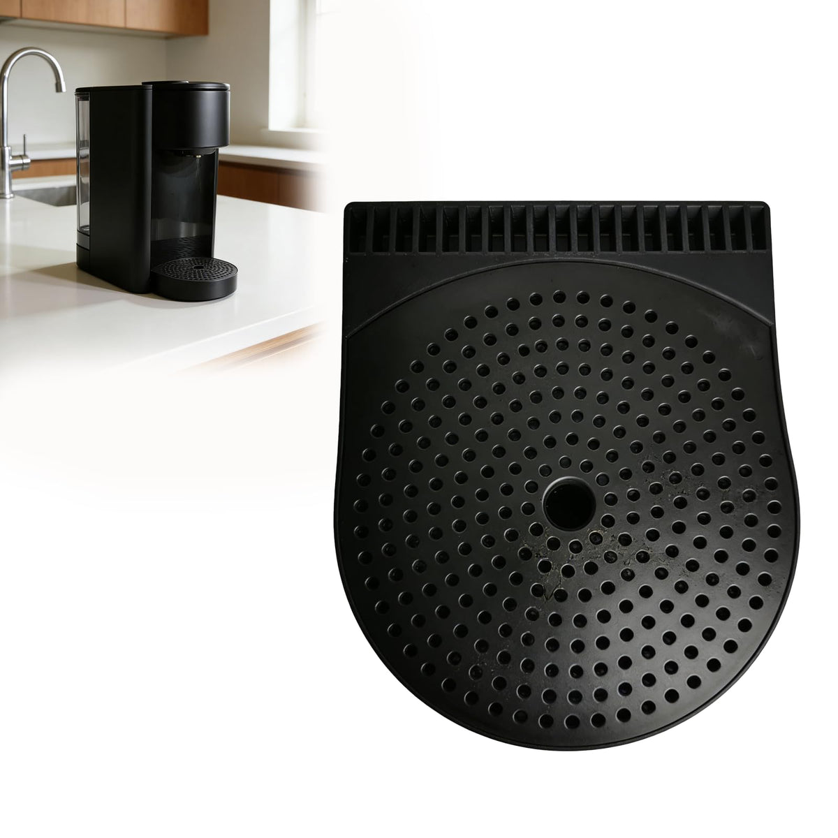 Compatible with Keurig K-Compact Drip Tray Replacement – High-Capacity Removable Tray, Easy Snap-On Install, Prevents Spills
