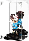 Acrylic Display Case Clear Action Figure Display Case with Mirrored Back, Dustproof Protection Display Box