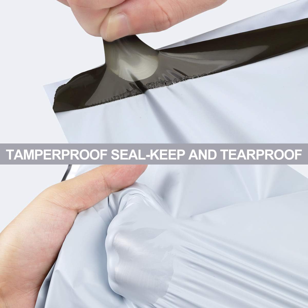 14.5x19 Poly Mailers White Shipping Bags Self-Sealing Waterproof and Tear-Proof 50 Pack