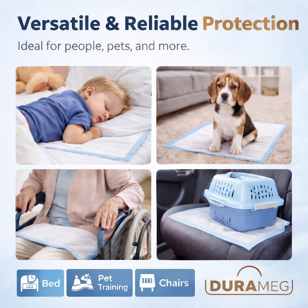 Chucks Disposable Underpads 17x24 300 Count Bed Pads Incontinence Chux Pads