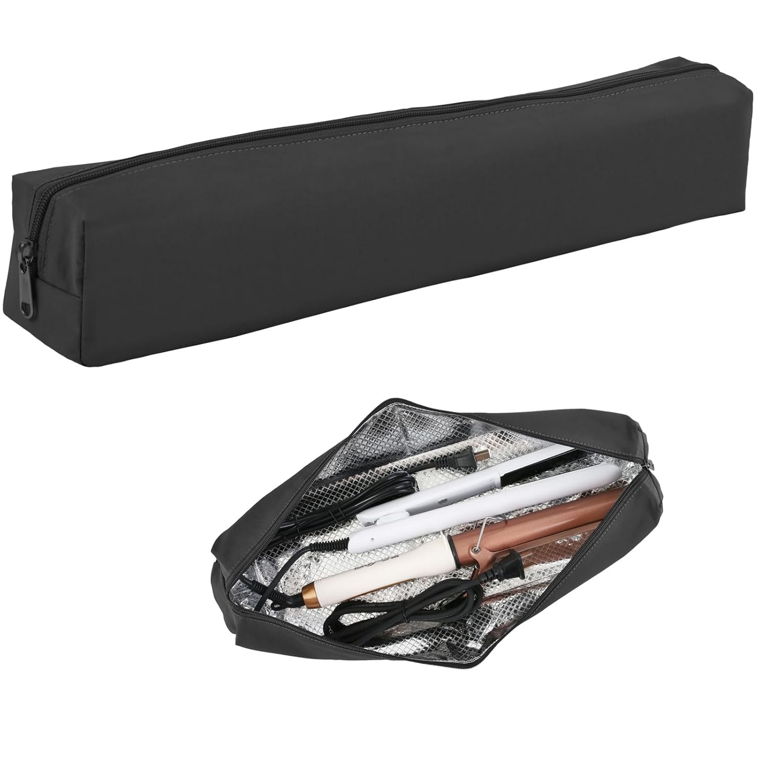 Professional Hot Hair Tools Organizer Bag Portable Travel Heat Resistant Storage Case Pouch for Curling Irons, Flat