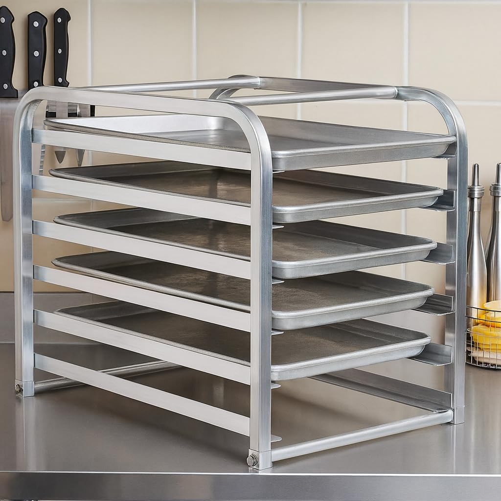 20.3" x 24" End Load Bun Pan Rack, Holds 7 Full Size Pans, NSF