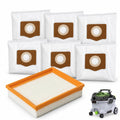 AVF0900 AVG0905 1 Vacuum Filter & 6 Dust Bags Compatible with EGO WDV0900