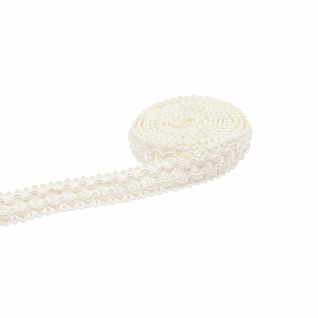 10 Yard 0.7 Inch Gimp Braid Trim, White
