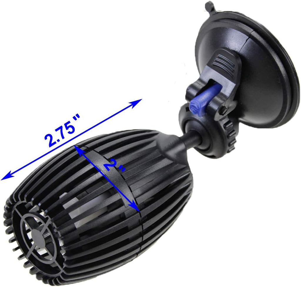 Circulation Pump, 480 GPH Aquarium Wave Maker, Fish Tank Powerhead Submersible Water Pump with Suction Cup