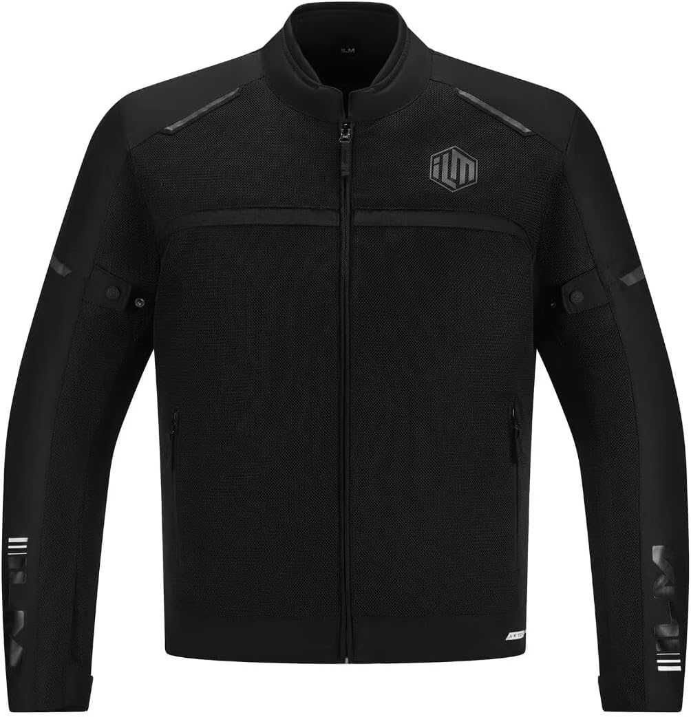 Motorcycle Riding Jacket with Mesh CE Armor and Detachable Thermal Liner Dual Sport All Season for Men Model JAM1