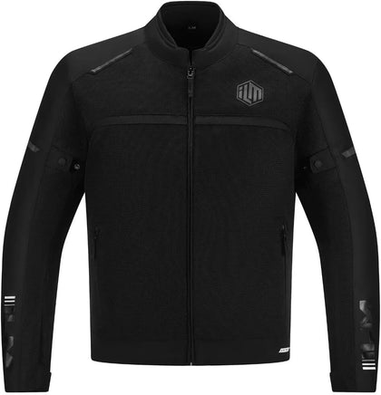 Motorcycle Riding Jacket with Mesh CE Armor and Detachable Thermal Liner Dual Sport All Season for Men Model JAM1