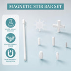 8PCS Various Magnetic Stir Bar Set