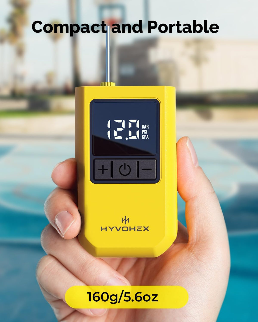 Ball Pump for Sports Balls, Portable Electric Basketball Pump Ultra Fast Inflation, with Digital LED Display Air Pump