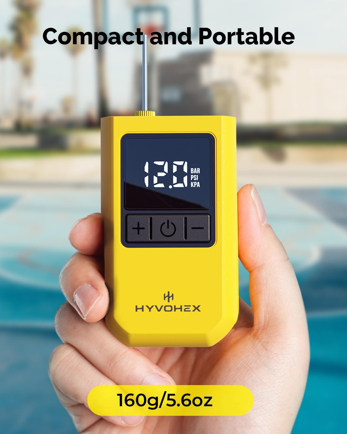Ball Pump for Sports Balls, Portable Electric Basketball Pump Ultra Fast Inflation, with Digital LED Display Air Pump