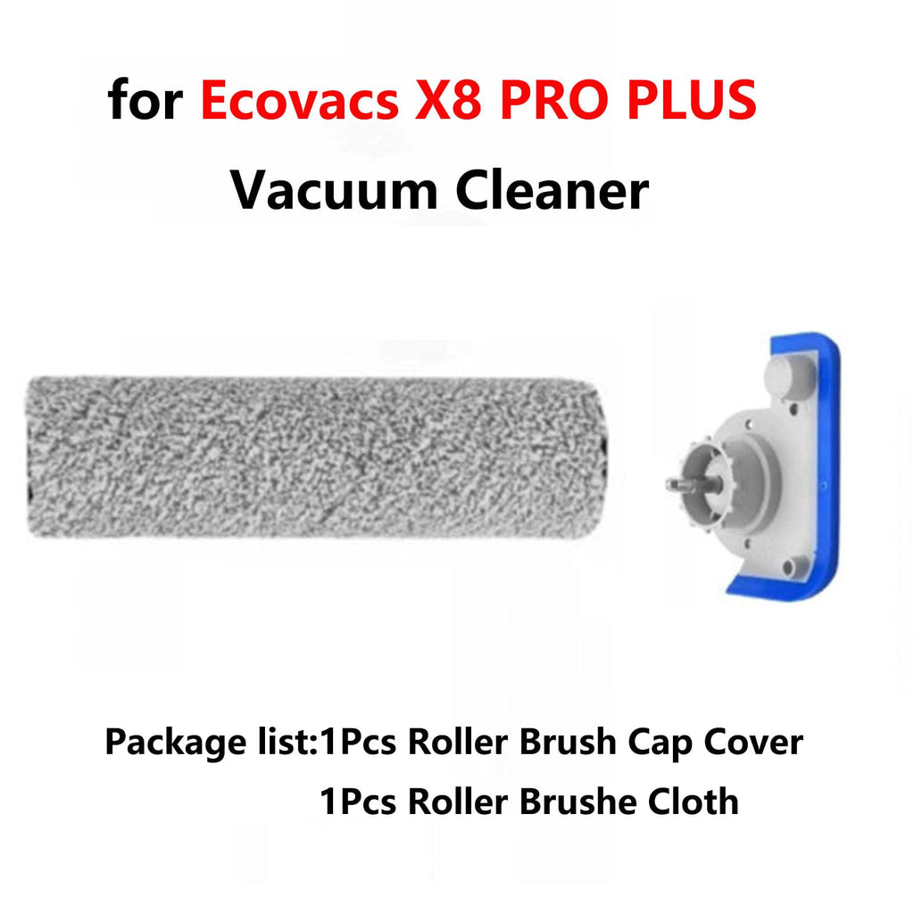 ZLiT Roller Brush Cloth Roller Brush Cap Cover for Ecovacs X8 PRO Plus Vacuum Cleaner Replacement Part (1)