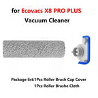 ZLiT Roller Brush Cloth Roller Brush Cap Cover for Ecovacs X8 PRO Plus Vacuum Cleaner Replacement Part (1)