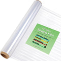 Stretch Film Roll,15IN Wide 196.8FT Long-60 Gauge Shrink Wrap Film,Self-Adhering Plastic Wrap Roll for Pallet Wrap