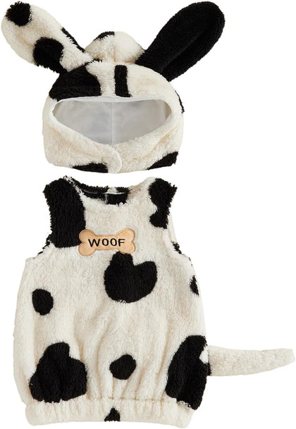 Dalmatian Costume Baby First Halloween Costumes | Newborn Baby Boy Girl Dalmation Costume Cute Spotted Puppy Dog