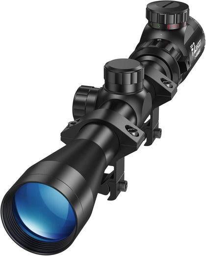 3-9x40 Rifle Scope Red Green Illuminated with Mounts Rifle Scope