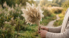 115 Stems Dried Pampas Grass, Natural Boho Table Decor Length 17"