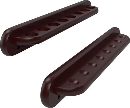 Viper 2-Piece Traditional Wall Mounted Solid Oak Billiard/Pool Cue Rack, Holds 8 Cues