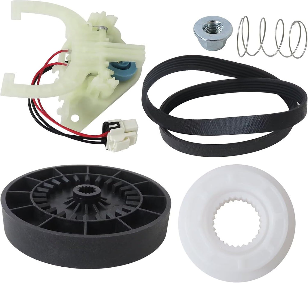 GTW540ASP1WS GTW540ASP0WS PTW605BSR0WS GTW500ASN0WS GTW685BSL2WS | 5-PCS for GE Washing Machine Parts Replacement Kit | for Shift Actuator, for Drive Belt, Clutch, for Spring & Pulley Set