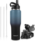 40oz Insulated Water Bottle Keep Cold 24h&Hot 12h, Double Wall Vacuum Insulated Water Bottles with Straw/Spout Lid