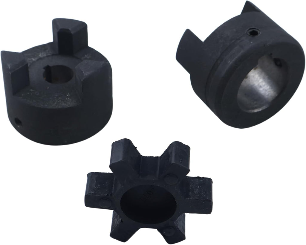 1/2 to 1 L075 Flexible 3-Piece L-Jaw Coupling Coupler for Log Splitters